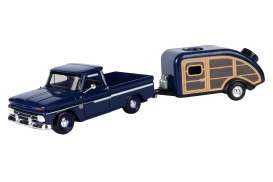 Chevrolet  - C10 Fleetside 1966 dark blue - 1:24 - Motor Max - 73355-76083 - mmax73355-76083 | Toms Modelautos