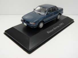 Nissan  - Sentra 1991 blue - 1:43 - Magazine Models - ARG132 - magARG132 | Toms Modelautos