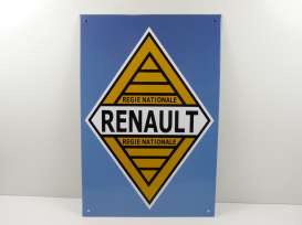 Metal Signs  - Renault white/blue - Magazine Models - magPB210 - magPB210 | Tom's Modelauto's