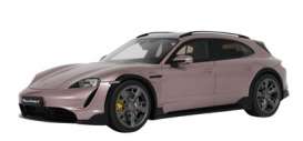 Porsche  - Taycan Turbo S  2022 pink - 1:18 - GT Spirit - GT440 - GT440 | Toms Modelautos