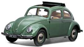 Volkswagen  - Beetle Saloon open roof 1949 pastel green - 1:12 - SunStar - 5221 - sun5221 | Tom's Modelauto's