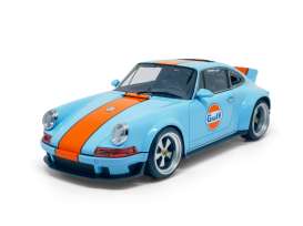 Singer  - DLS blue/orange - 1:18 - Pop Race Limited - PR18-DLS-GULF - PR18-DLS-GULF | Toms Modelautos