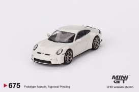 Porsche  - 911 (992) 2023 grey - 1:64 - Mini GT - 00675-L - MGT00675lhd | Toms Modelautos