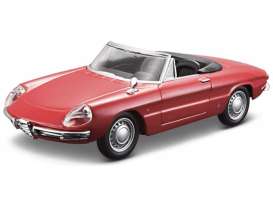 Alfa Romeo  - Spider 1966 red - 1:32 - Bburago - 43047 - bura43047 | Toms Modelautos
