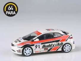 Honda  - Civic Type R FN2 2007 white/red/black - 1:64 - Para64 - 65399 - pa65399rhd | Tom's Modelauto's