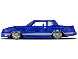 Chevrolet  - Monte Carlo 1986 blue/silver - 1:24 - Maisto - 32542 - mai32542 | Toms Modelautos