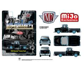 Chevrolet  - Cameo 1958 black/blue - 1:64 - M2 Machines - 31500-MJS71 - M2-31500MJS71 | Tom's Modelauto's