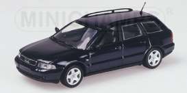 Audi  - 1999 metallic blue - 1:43 - Minichamps - 430018411 - mc430018411 | Toms Modelautos
