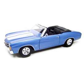 Chevrolet  - Chevelle SS454 convertible 1971 blue - 1:18 - Maisto - 31883b - mai31883b | Toms Modelautos