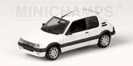 Peugeot  - 1990 white - 1:43 - Minichamps - 400112300 - mc400112300 | Toms Modelautos
