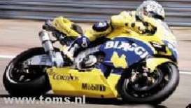 Honda  - 2003 yellow/blue - 1:12 - Minichamps - 122037102 - mc122037102 | Toms Modelautos