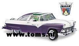 Ford  - 1955 Purple/White - 1:24 - Franklin Mint - fb11zo32 | Toms Modelautos