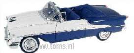 Oldsmobile  - 1955 blue/white - 1:18 - Welly - 9869b - welly9869b | Toms Modelautos