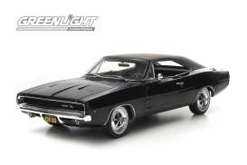Dodge  - 1968 black - 1:18 - GreenLight - 12839 - gl12839 | Toms Modelautos