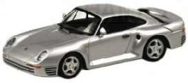 Porsche  - 1987 silver - 1:43 - Minichamps - 400062520 - mc400062520 | Toms Modelautos