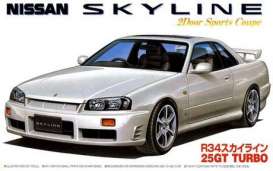 Nissan  - R34 Skyline 25GT Turbo 1998  - 1:24 - Fujimi - 039671 - fuji039671 | Toms Modelautos