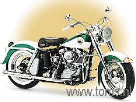 Harley Davidson  - 1958 green/white - 1:10 - Franklin Mint - fb11ao27 | Toms Modelautos