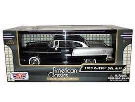 Chevrolet - Bel Air 1955 black - 1:24 - Motor Max - 73229 - mmax73229bk | Tom's Modelauto's Chevrolet - Bel Air 1955 black - 1:24 - Motor Max - 73229 - mmax73229bk | Tom's Modelauto's