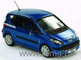 Peugeot  - 2004 blue - 1:43 - Norev - 47107 - nor47107 | Toms Modelautos
