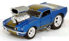 Shelby  - 1966 blue w/gold stripes - 1:24 - Muscle Machines - musm71125A05 | Toms Modelautos