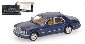 Bentley  - 2001 metallic blue - 1:43 - Minichamps - 436139004 - mc436139004 | Toms Modelautos