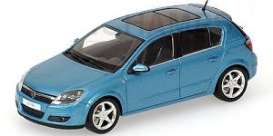 Opel  - 2004 metallic blue - 1:43 - Minichamps - 400043001 - mc400043001 | Toms Modelautos