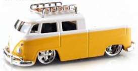 Volkswagen  - 1963 white/yellow - 1:64 - Jada Toys - 12037wy2 - jada12037wy2 | Toms Modelautos