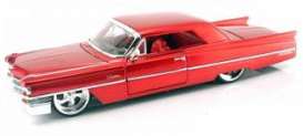 Cadillac  - 1963 candy red - 1:24 - Jada Toys - 90351-r - jada90351-r | Toms Modelautos