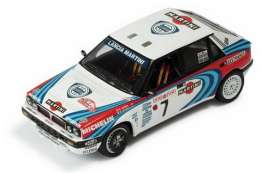 Lancia  - 1990 white with blue/red  - 1:43 - IXO Models - rac048 - ixrac048 | Toms Modelautos