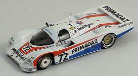 Porsche  - 1987 white/blue/red - 1:43 - Spark - S0951 - spaS0951 | Toms Modelautos