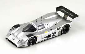 Sauber  - 1991 silver - 1:43 - Spark - S1253 - spaS1253 | Toms Modelautos