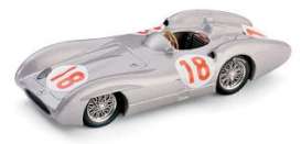 Mercedes Benz  - 1955 silver - 1:43 - Brumm - bruos040 | Toms Modelautos