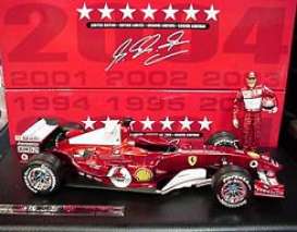 Ferrari  - 2004 red chrome - 1:18 - Hotwheels - mvB6220 - hwmvB6220 | Toms Modelautos