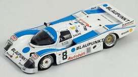 Porsche  - 1988 white/blue - 1:43 - Spark - S0938 - spaS0938 | Toms Modelautos