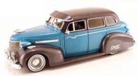 Chevrolet  - 1939 blue/grey - 1:24 - Jada Toys - 91067bg - jada91067bg | Toms Modelautos
