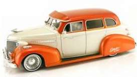 Chevrolet  - 1939 orange/white - 1:24 - Jada Toys - 91056ow - jada91056ow | Toms Modelautos