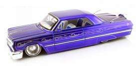 Chevrolet  - 1963 blue - 1:24 - Jada Toys - 90738b - jada90738b | Toms Modelautos