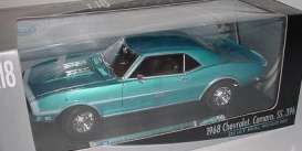 Chevrolet  - 1968 blue - 1:18 - Welly - 12556b - welly12556b | Toms Modelautos