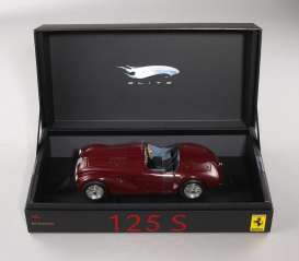 Ferrari  - 125 S 1947 red-brown - 1:18 - Hotwheels Elite - L7118 - hwmvL7118 | Toms Modelautos