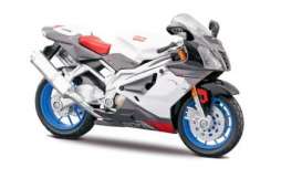 Aprilia  - RSV 1000R 2006 white/red/grey - 1:12 - Maisto - 31036w - mai31036w | Toms Modelautos