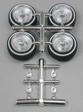 Wheels &amp; tires Rims & tires - chrome - 1:24 - Pegasus - hs1014 - pghs1014 | Toms Modelautos