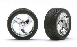 Rims &amp; tires  - chrome - 1:24 - Pegasus - hs1202 - pghs1202 | Toms Modelautos