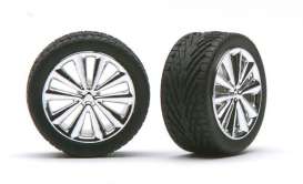 Rims &amp; tires Wheels & tires - chrome - 1:24 - Pegasus - 1250 - pghs1250 | Toms Modelautos