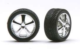 Wheels &amp; tires  - chrome - 1:24 - Pegasus - hs1262 - pghs1262 | Toms Modelautos