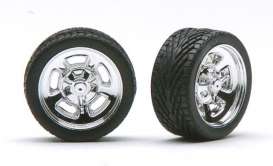 Wheels &amp; tires  - chrome - 1:24 - Pegasus - hs1277 - pghs1277 | Toms Modelautos
