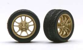 Rims &amp; tires  - bronze - 1:24 - Pegasus - hs1283 - pghs1283 | Toms Modelautos