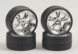 Rims &amp; tires Wheels & tires - chrome - 1:24 - Pegasus - 2303 - pghs2303 | Toms Modelautos