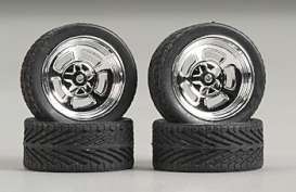 Rims &amp; tires Wheels & tires - chrome - 1:24 - Pegasus - hs2305 - pghs2305 | Toms Modelautos