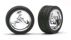Rims &amp; tires Wheels & tires - chrome - 1:24 - Pegasus - 2307 - pghs2307 | Toms Modelautos