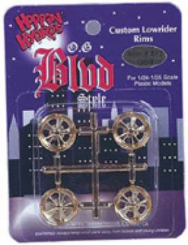 Wheels &amp; tires  - gold - 1:25 - Hoppin Hydro - s0513 - hops0513 | Toms Modelautos